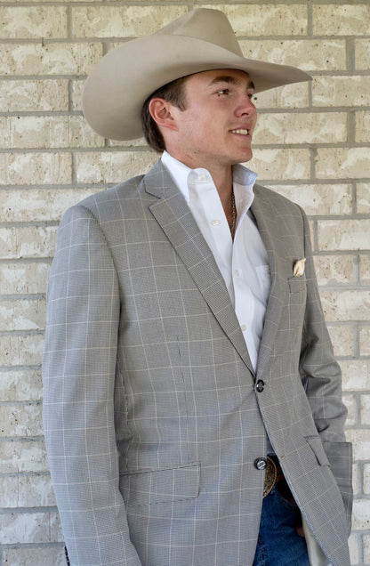Smokey Houndstooth Cowboy Sport Coat – Timeless Western Tailoring