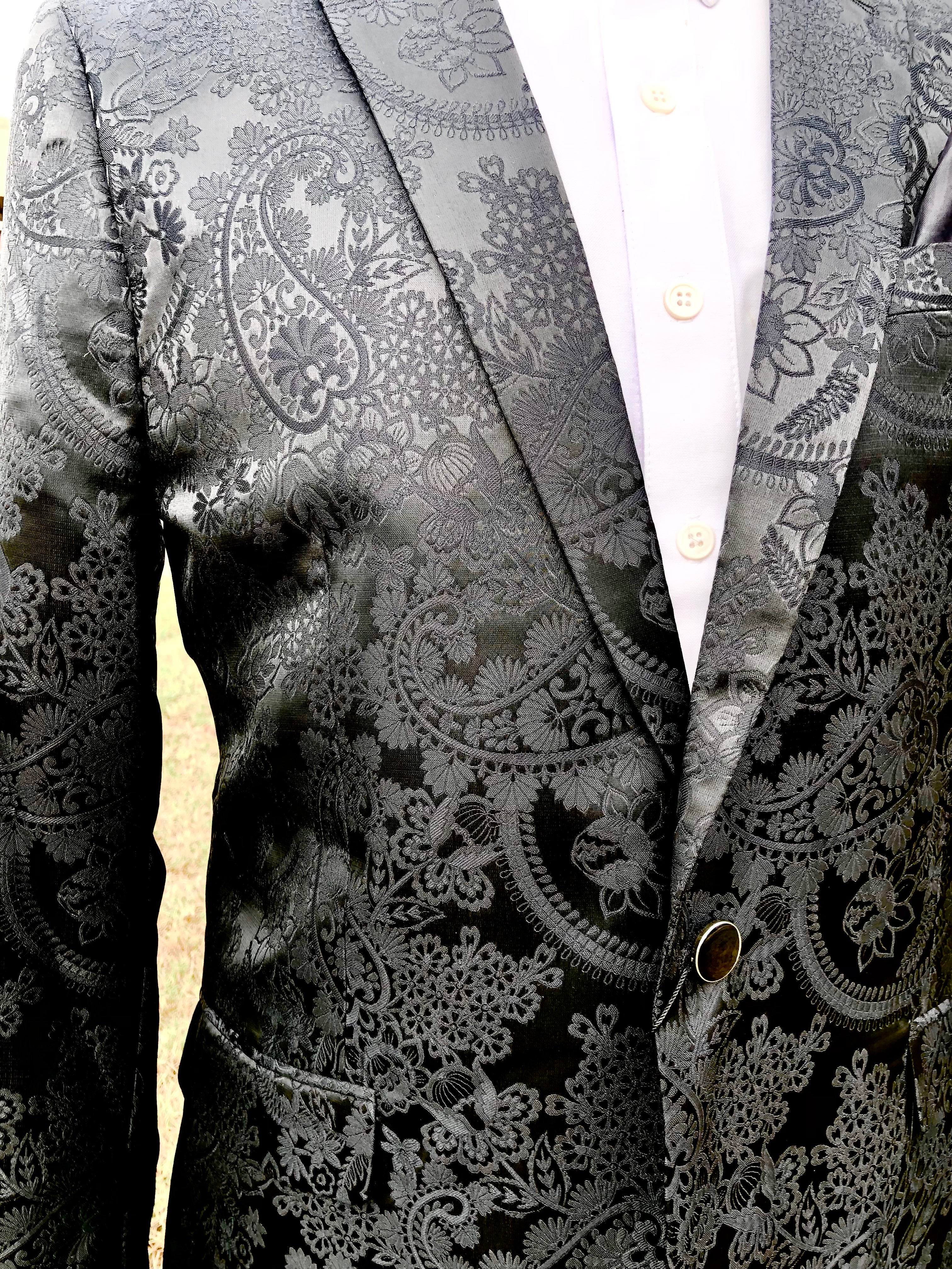 Black on Black Paisley Sport Coat