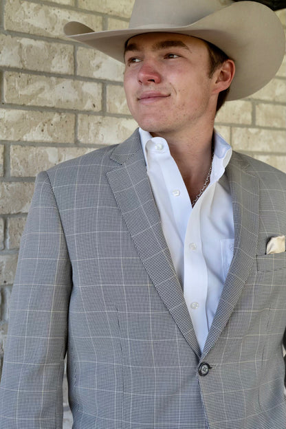 Smokey Houndstooth Cowboy Sport Coat – Timeless Western Tailoring