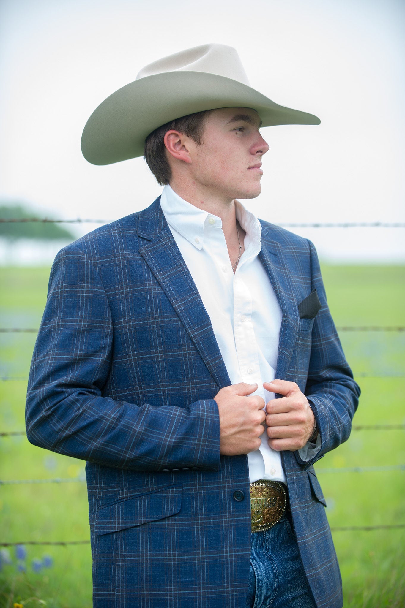 Smokey Blue Cowboy Sport Coat