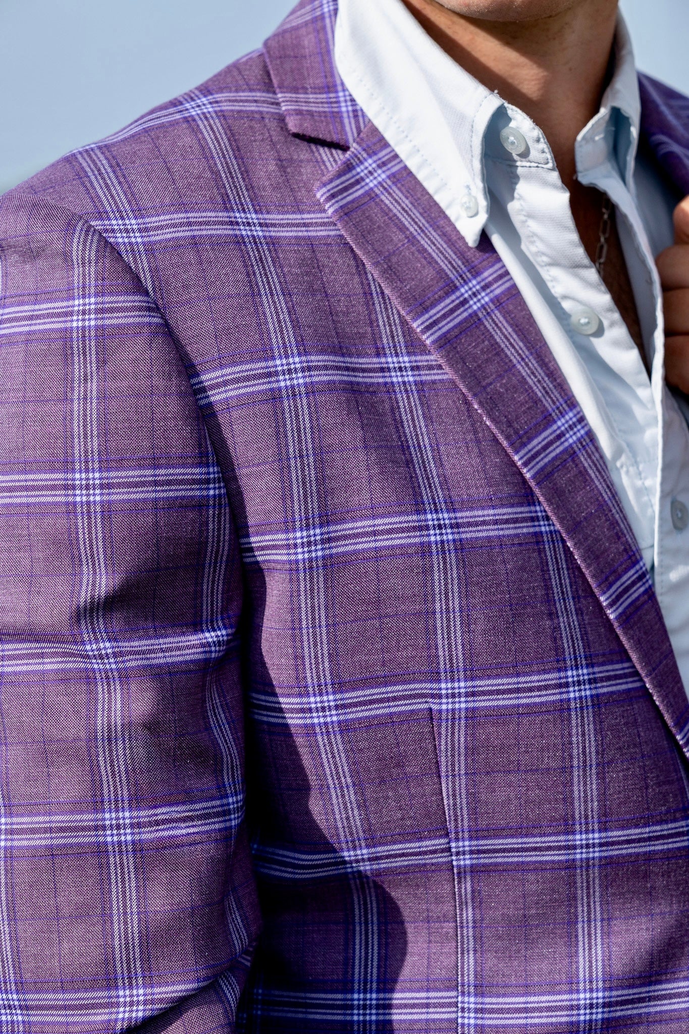 Summer Windowpane Classy Plum Purple