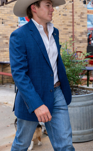 New!! Patriotic Blue Cowboy Sport Coat
