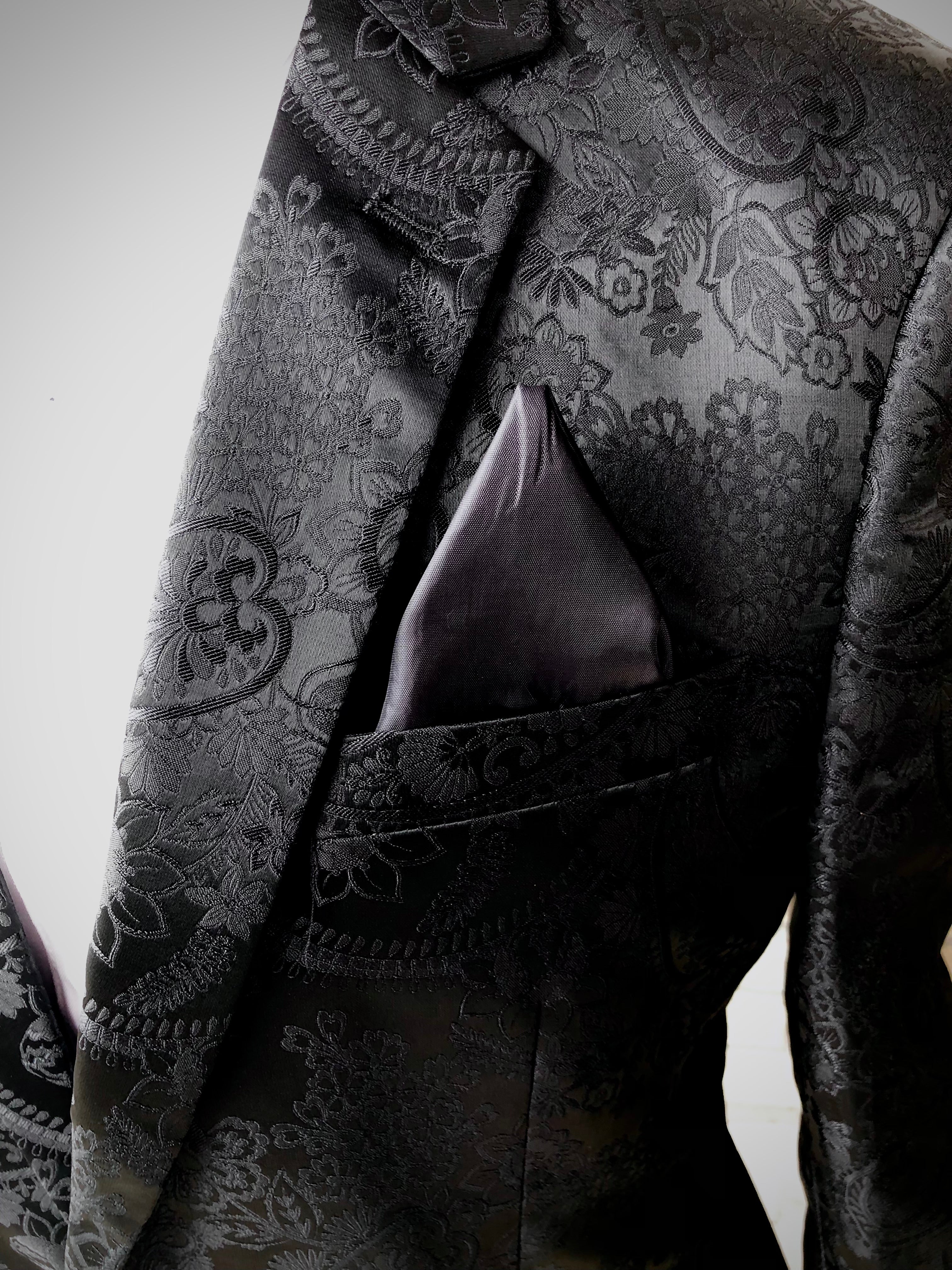 Black on Black Paisley Sport Coat