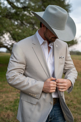 Irish Cream Classic Fit Cowboy Sport Coat