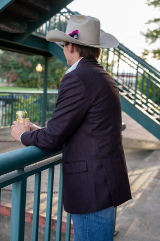 New!! Deep Burgundy Cowboy Sport Coat