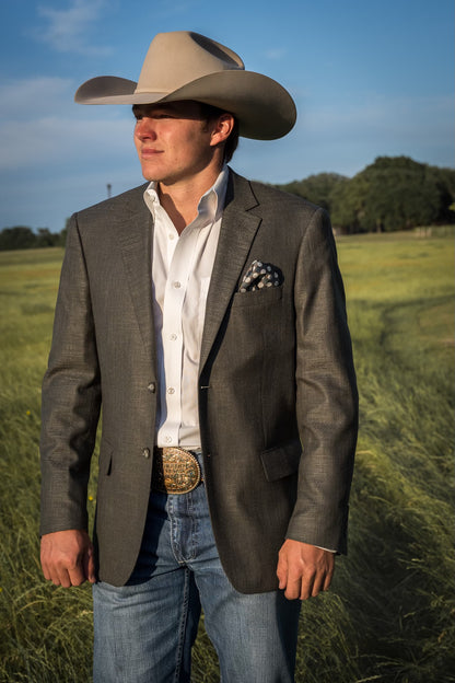 Army Green Cowboy Sport Coat – Slim Fit Western Dress Jacket