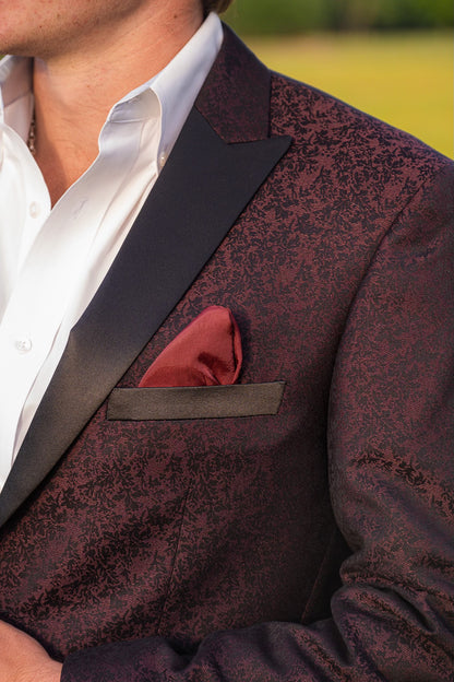 Black Cherry Slim Fit Cowboy Sport Coat – Western Lifestyle Jacket