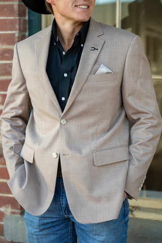New!! Fawn Pastel Beige Cowboy Sport Coat