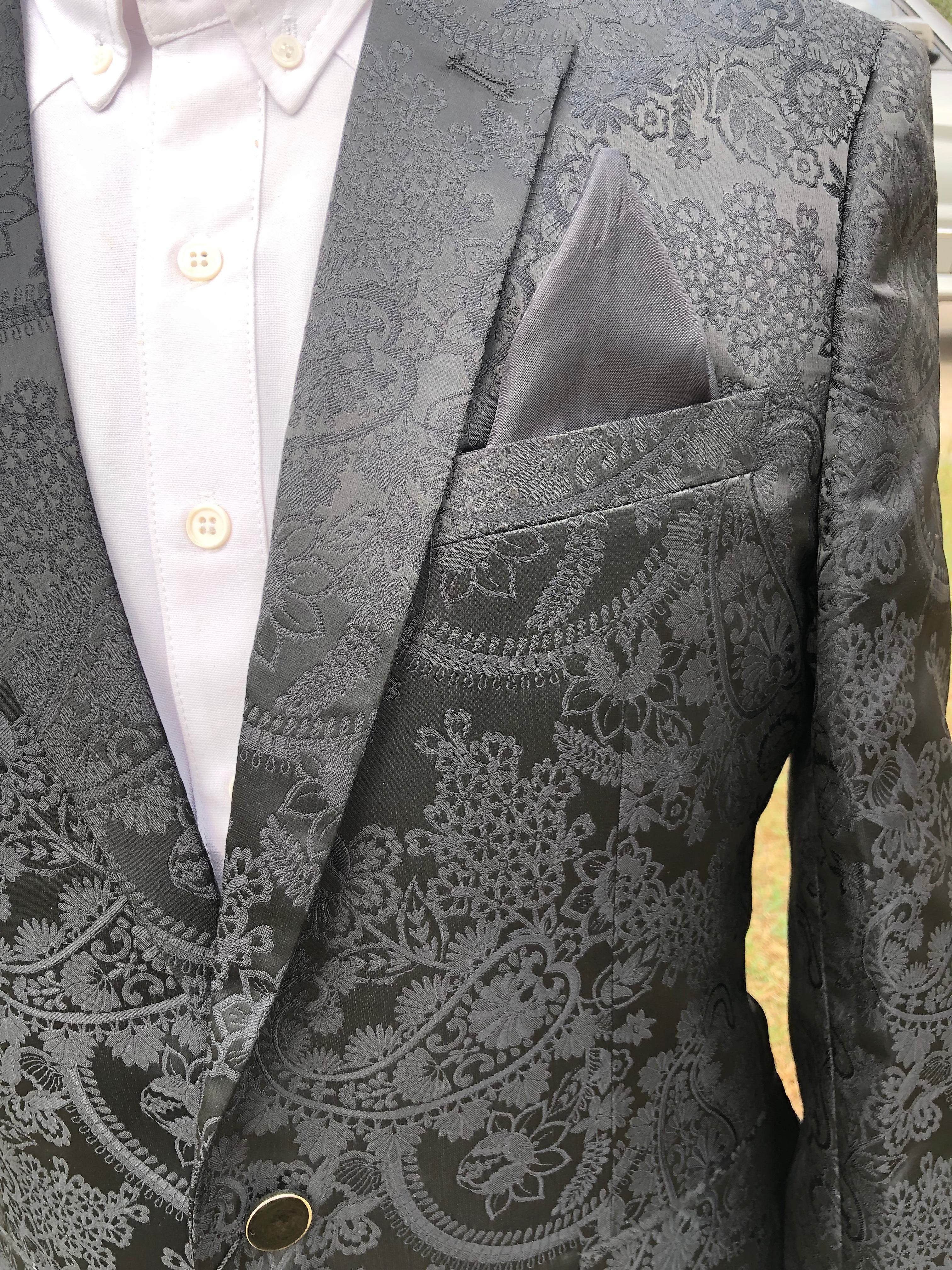 Black on Black Paisley Sport Coat