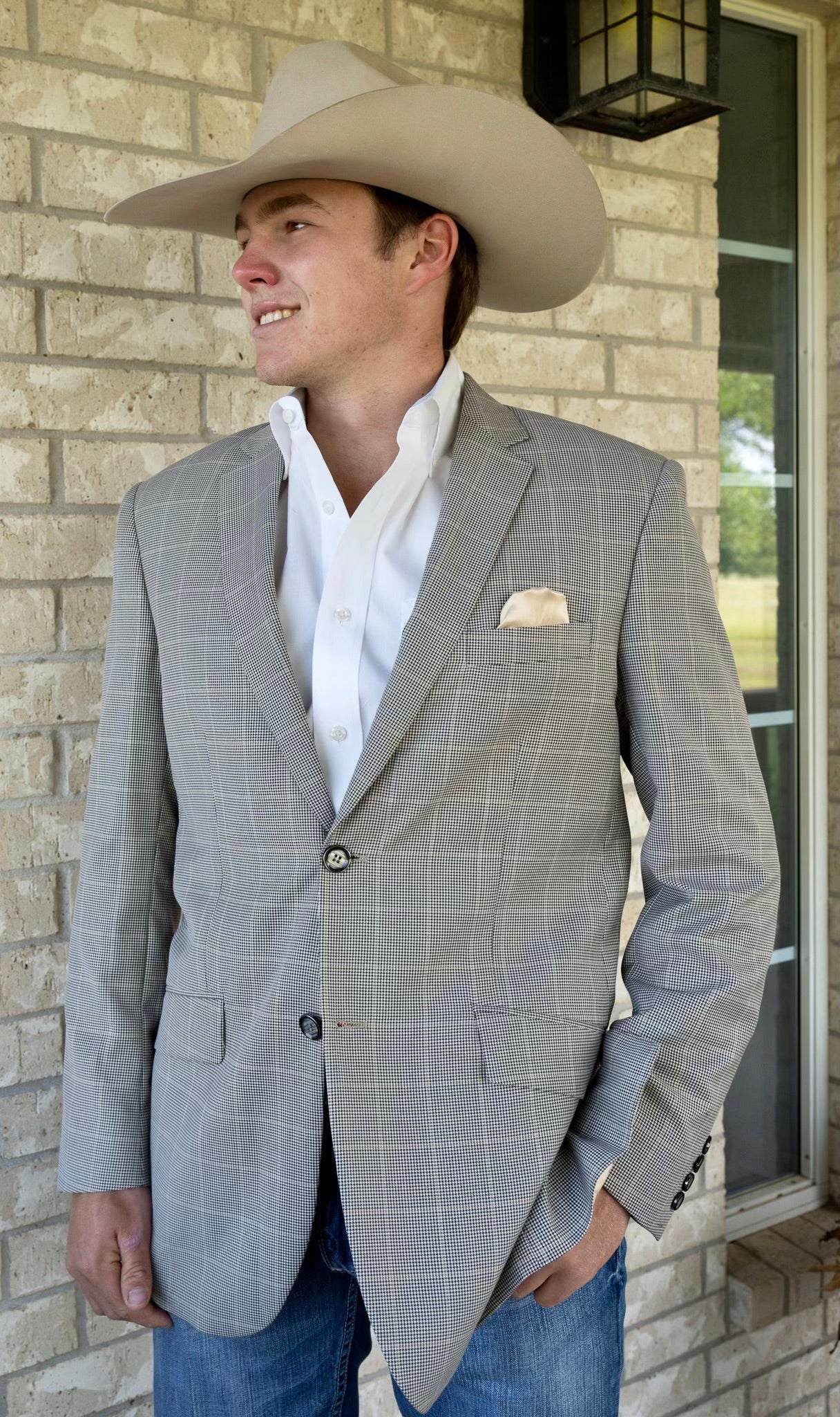 Smokey Houndstooth Cowboy Sport Coat – Timeless Western Tailoring