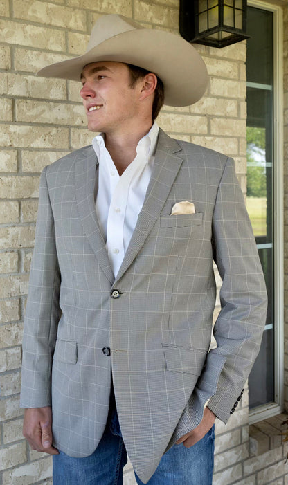 Smokey Houndstooth Cowboy Sport Coat – Timeless Western Tailoring