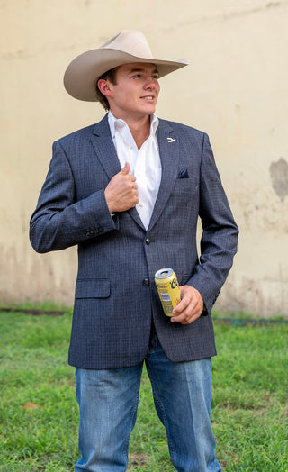 New!! Dark Denim Chino Cowboy Sport Coat