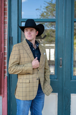 New!! Golden Knights Chino Windowpane Cowboy Sport Coat