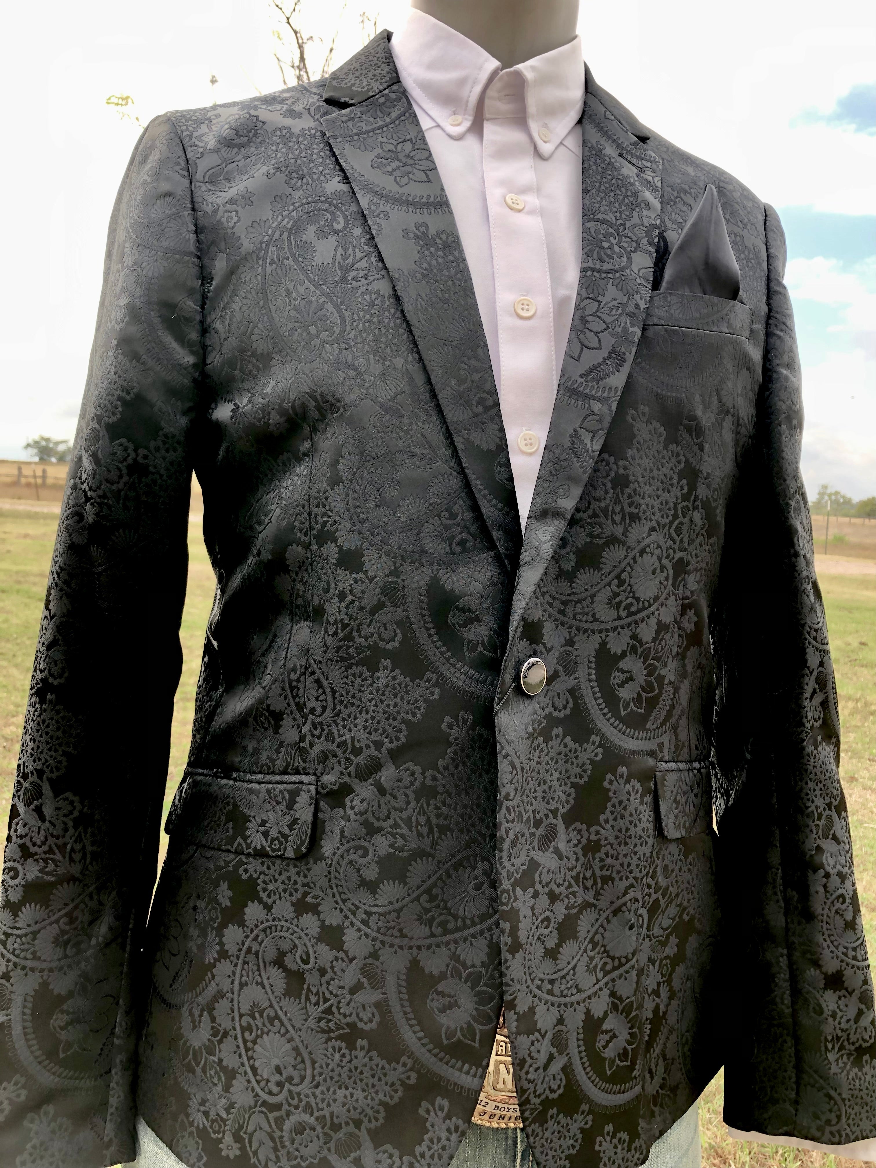 Black on Black Paisley Sport Coat