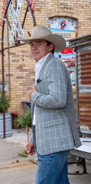 New!! Dry Creek Teal Green Cowboy Sport Coat