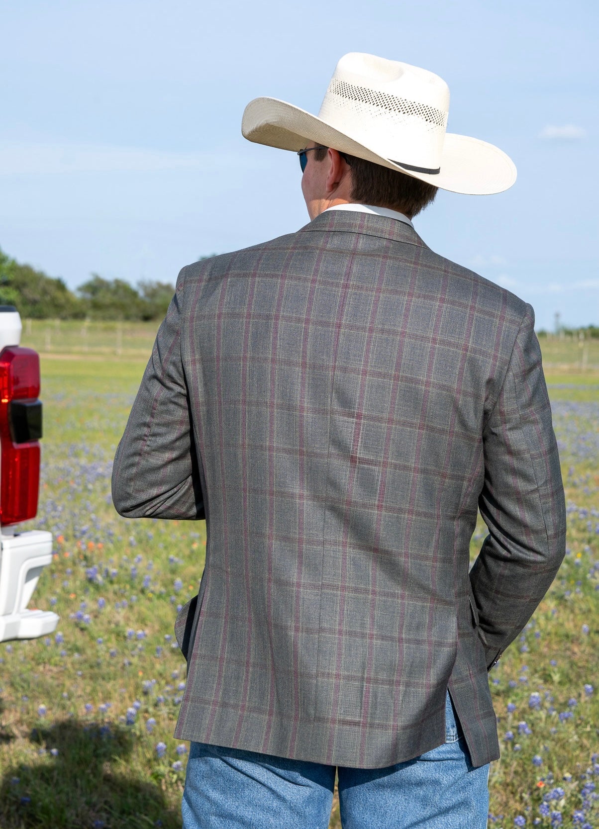 Light Olive Green Maroon Summer Cowboy Sport Coat