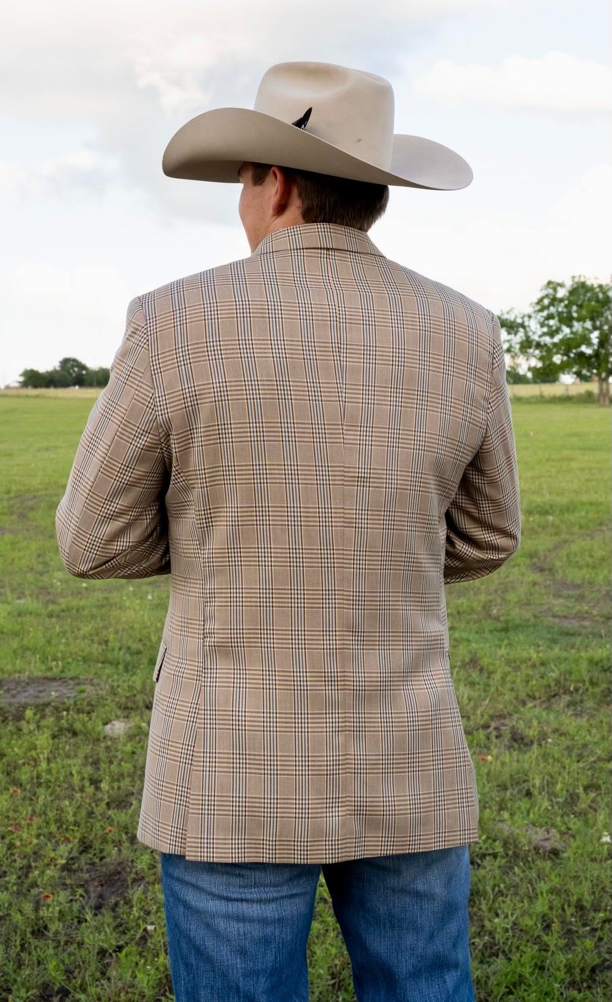 Bold Brown Plaid Cowboy Sport Coat