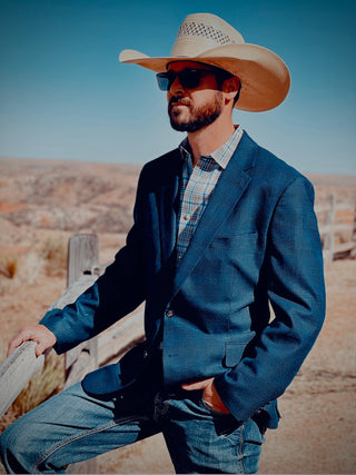 Blue Ribbon Cowboy Sport Coat — Luxury Western Jacket for Men | Espuela Design Co.