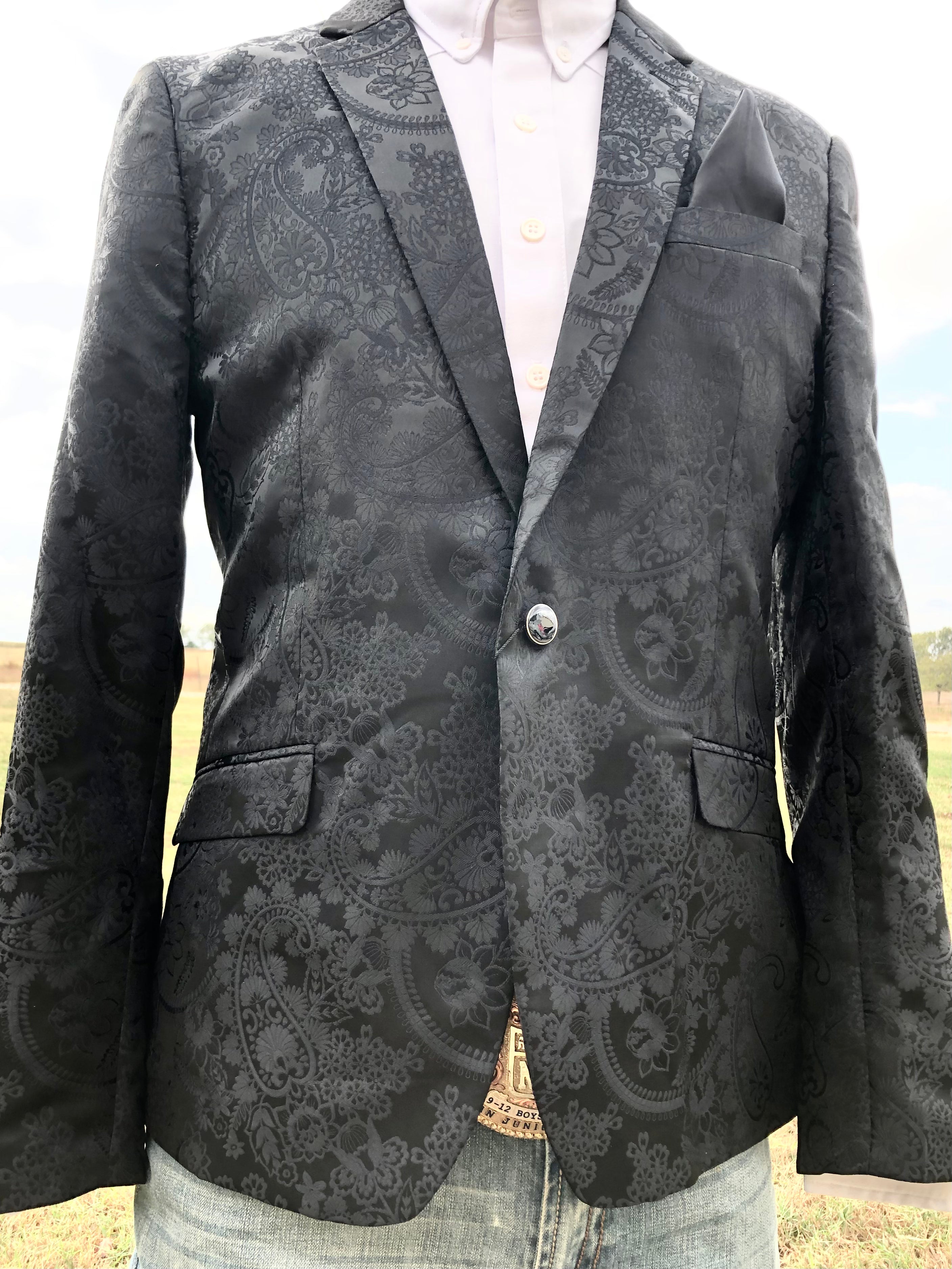 Black on Black Paisley Sport Coat