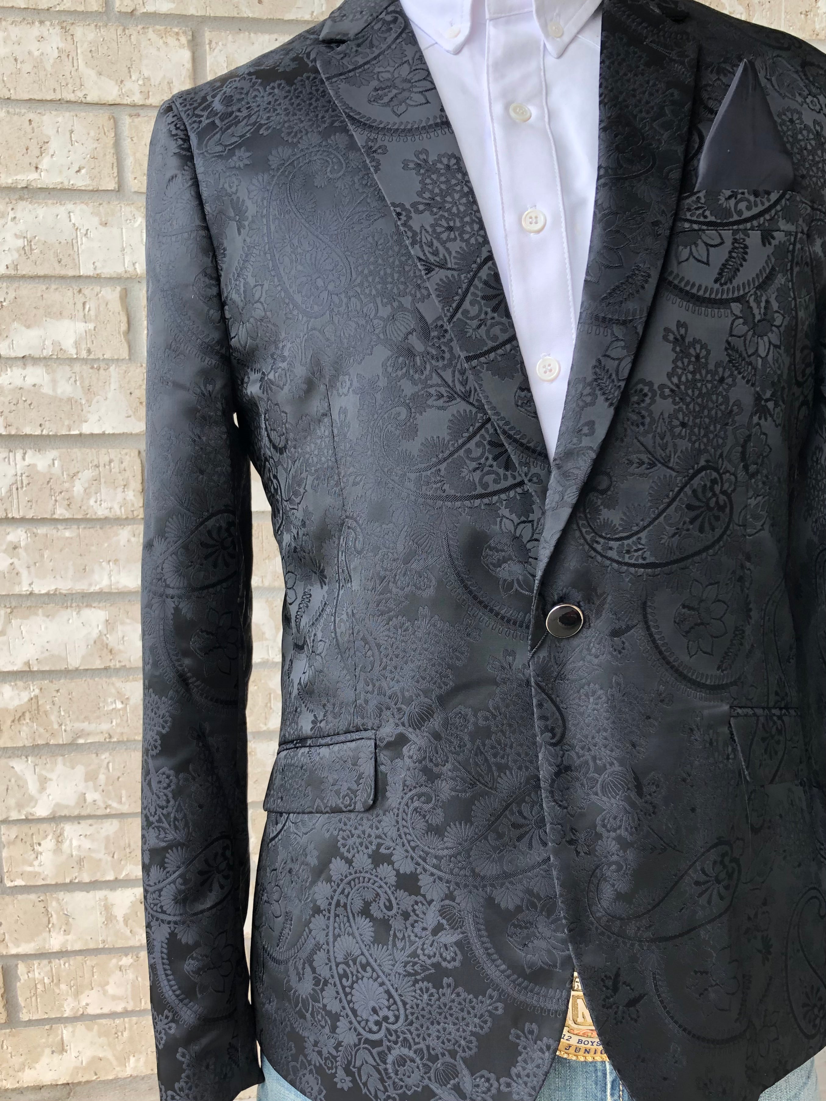 Black on Black Paisley Sport Coat