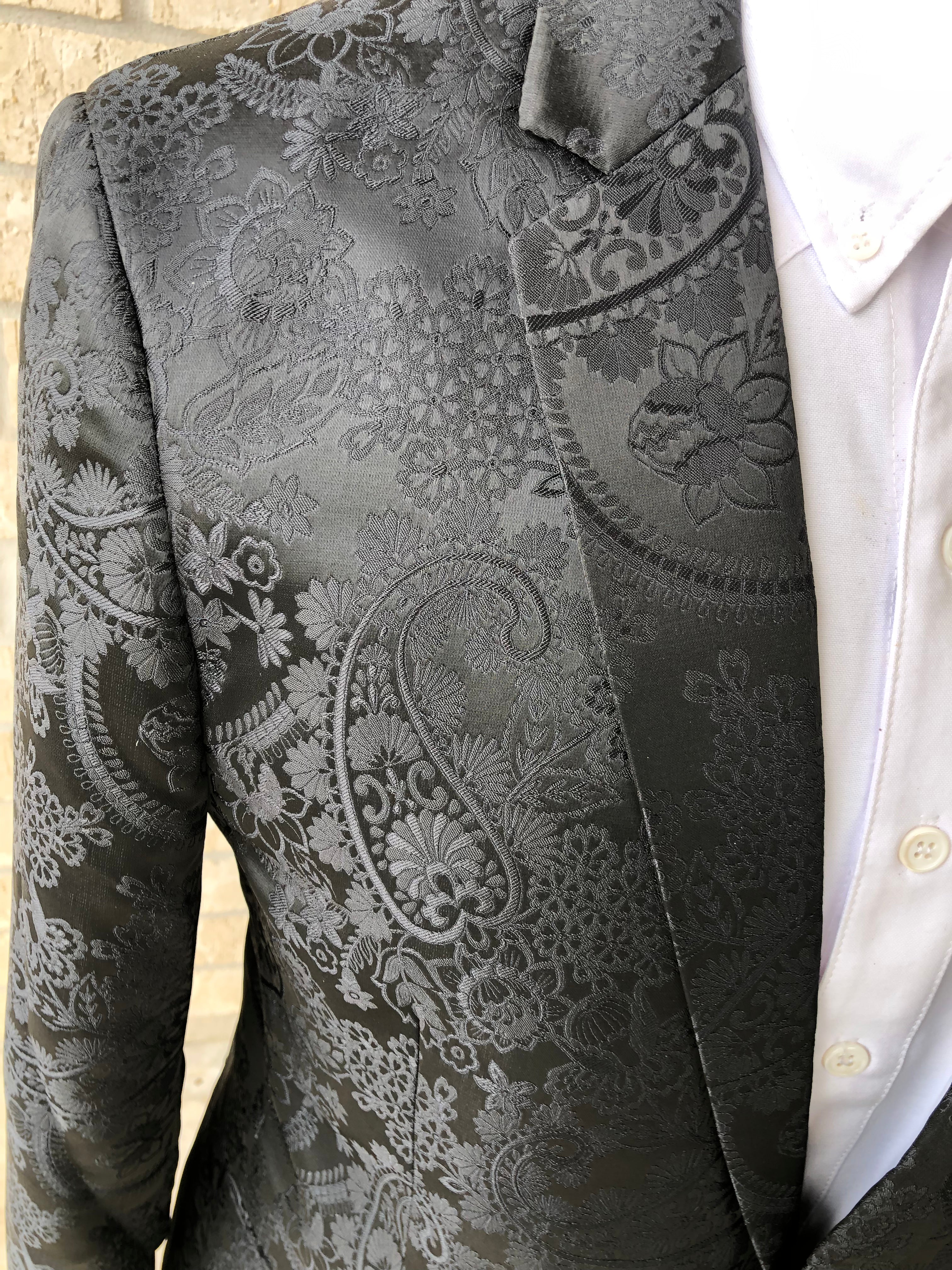 Black on Black Paisley Sport Coat