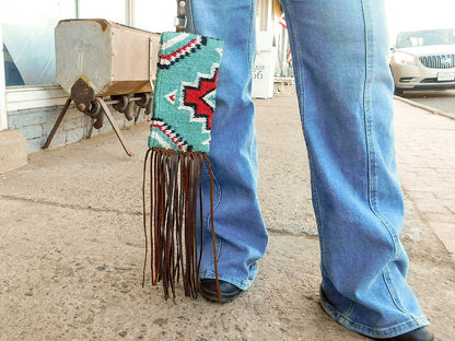 Carico Lake Saddleblanket Wristlet Fringed