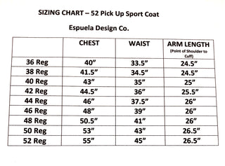 Fifty-two Pick up Cowboy Sport Coat