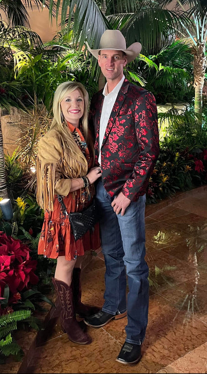 Red Foil Cowboy Sport Coat