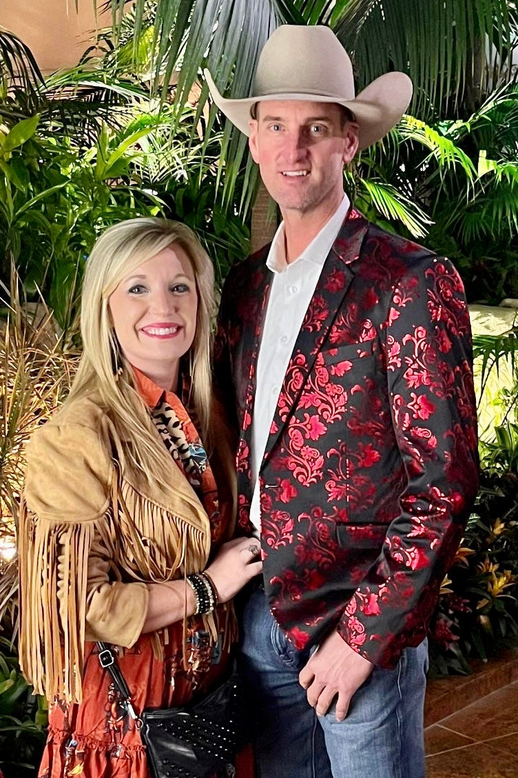 Red Foil Cowboy Sport Coat